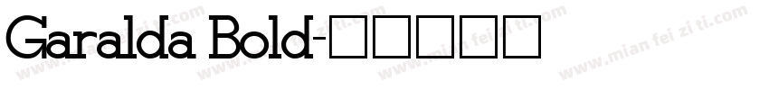 Garalda Bold字体转换